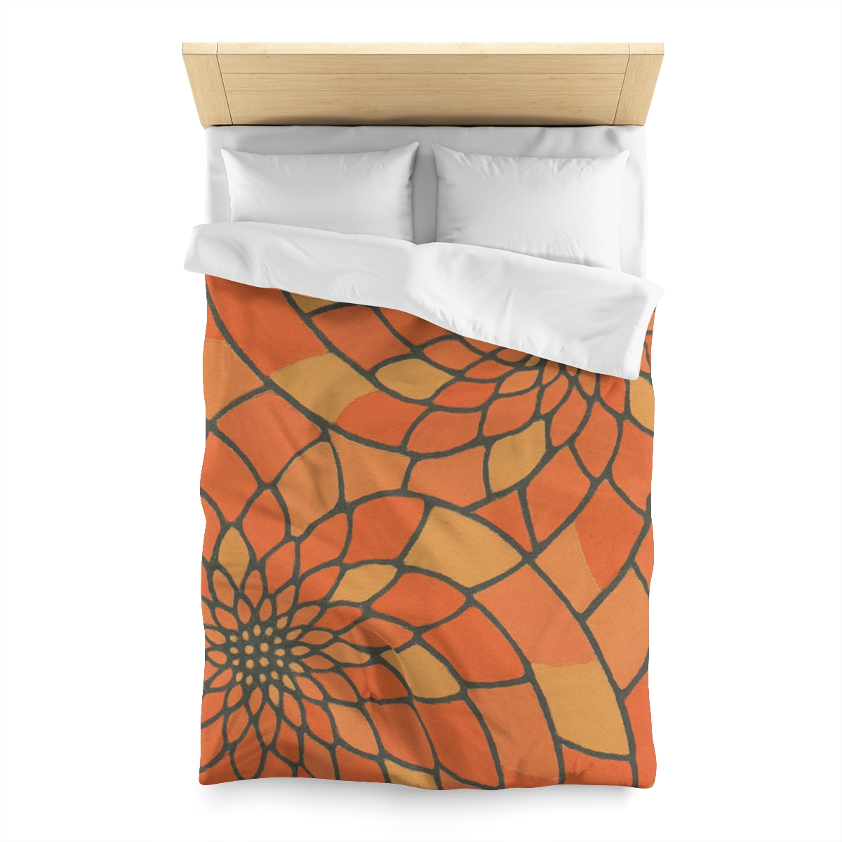 Petal Spiral Matrix custom duvets