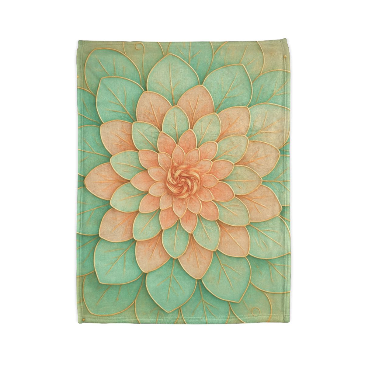 Petal Spiral Mosaic decorative home blankets