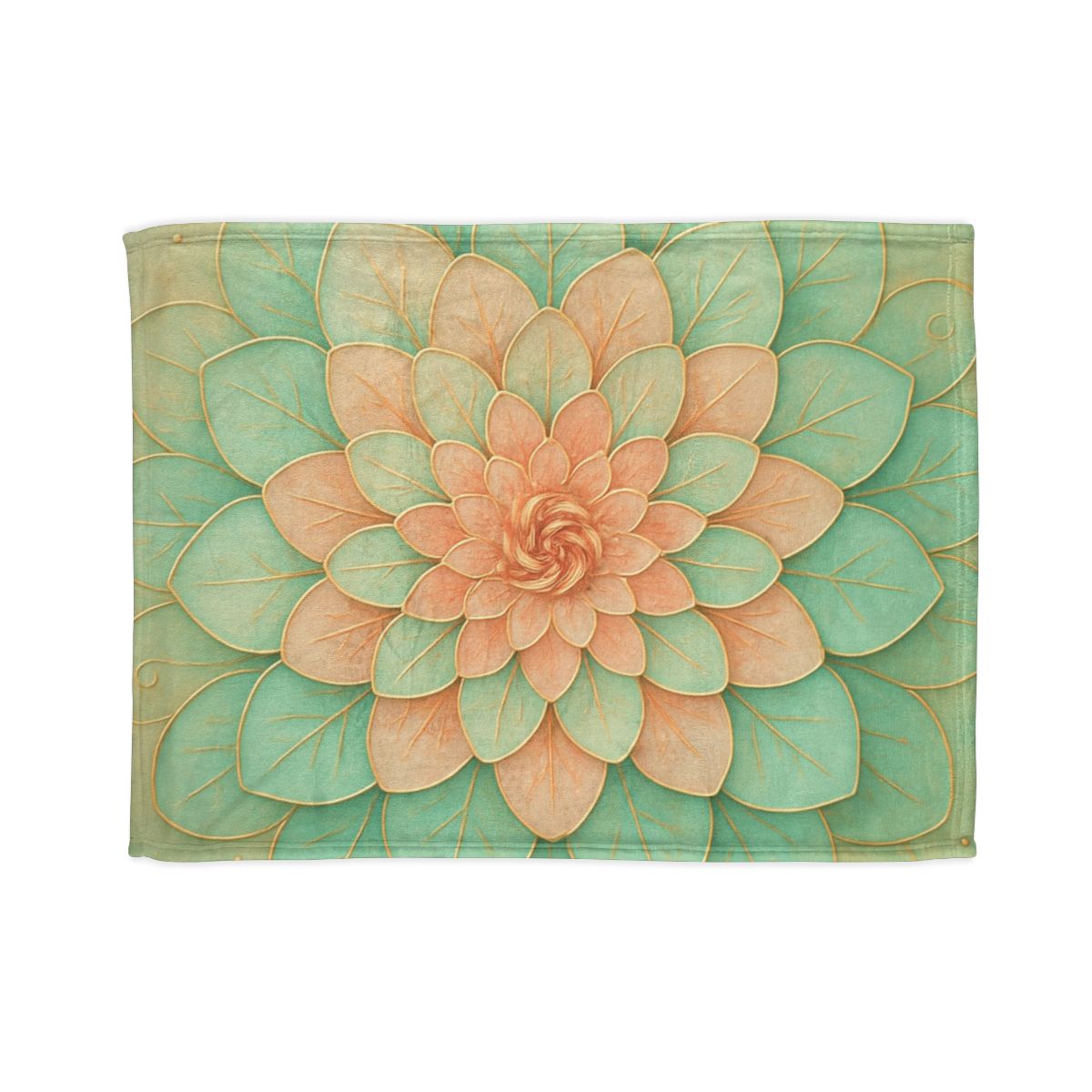 Petal Spiral Mosaic decorative home blankets