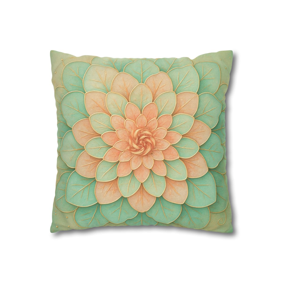 Petal Spiral Mosaic custom pillow cases