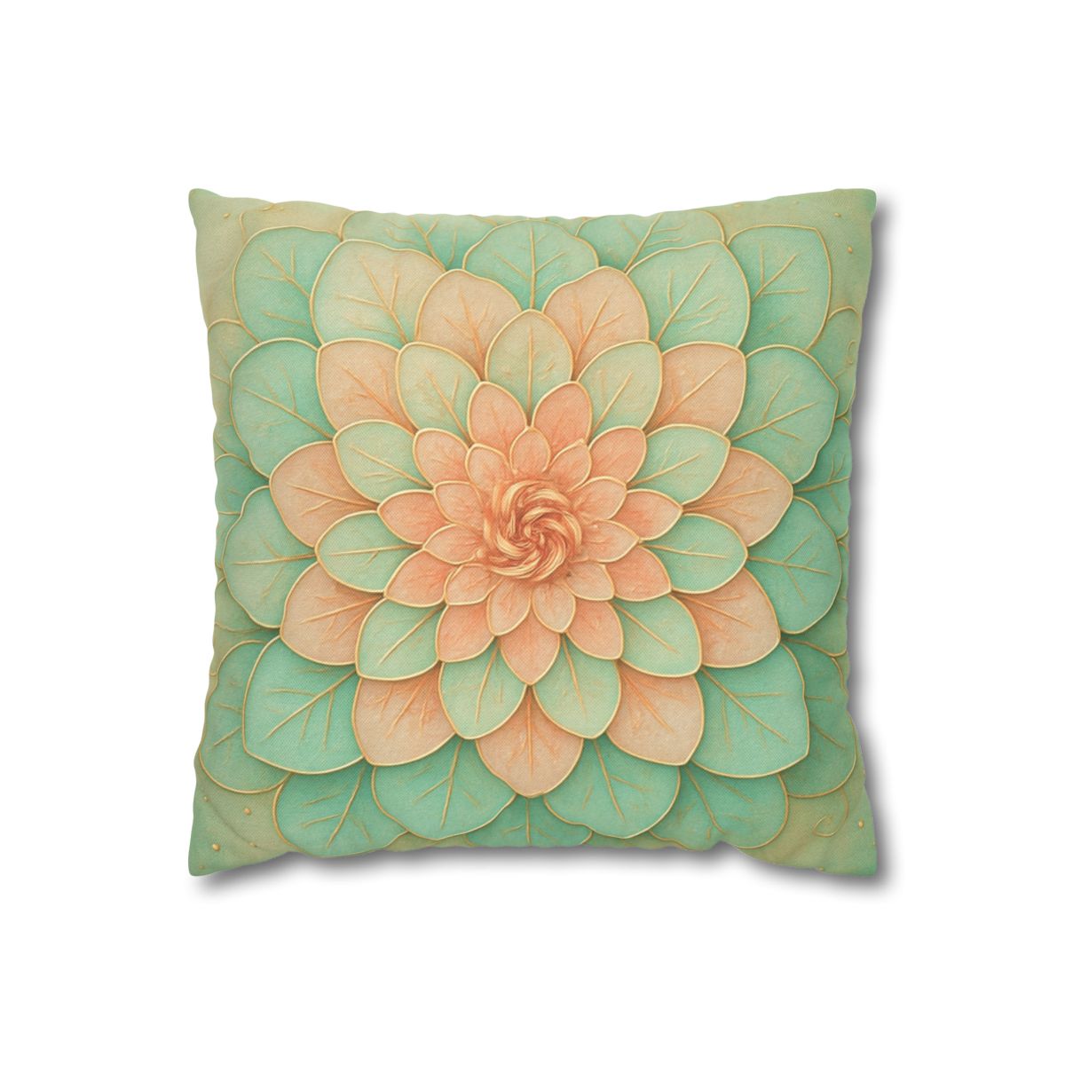 Petal Spiral Mosaic custom pillow cases