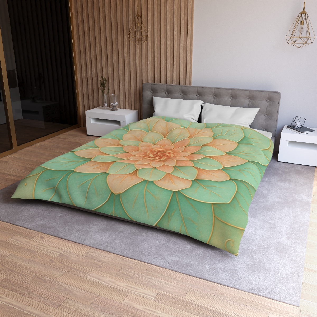 Petal Spiral Mosaic duvets for gifts