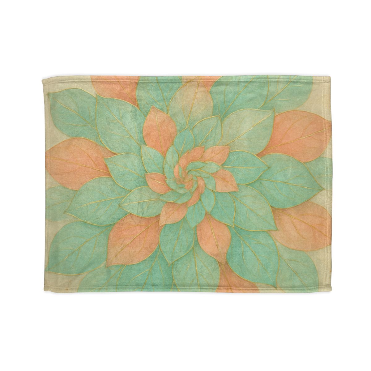 Petal Spiral Mosaic personalized cozy blankets