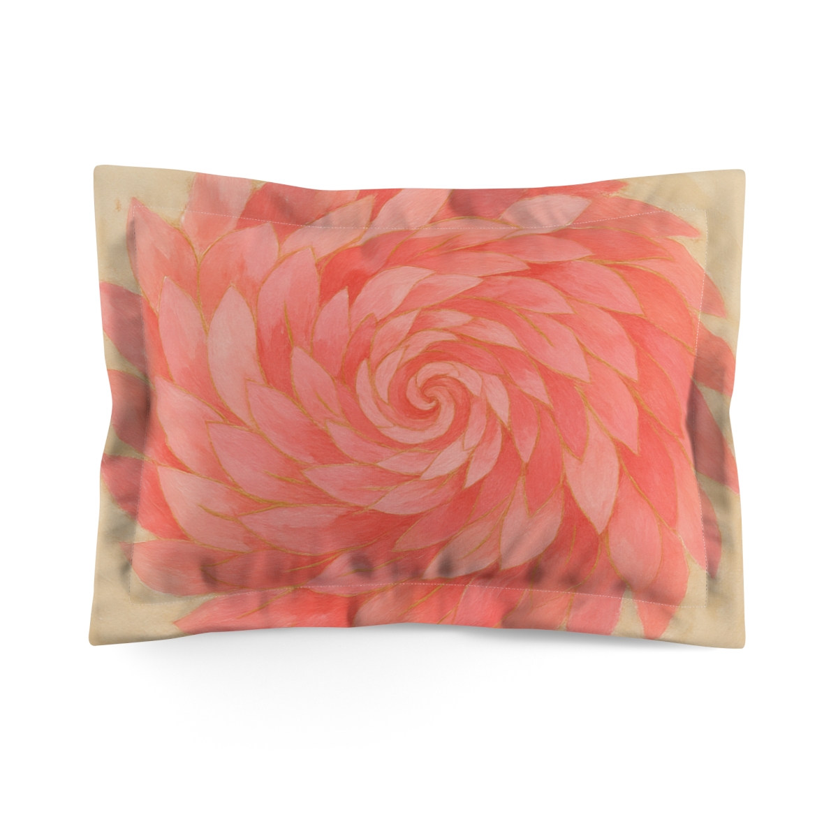 Petal Spiral Whorl soft plush pillows