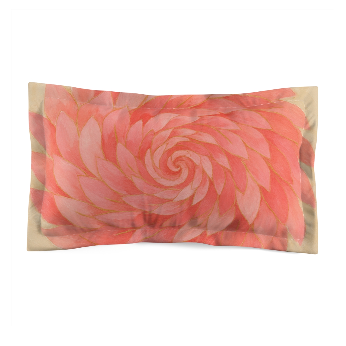 Petal Spiral Whorl soft plush pillows
