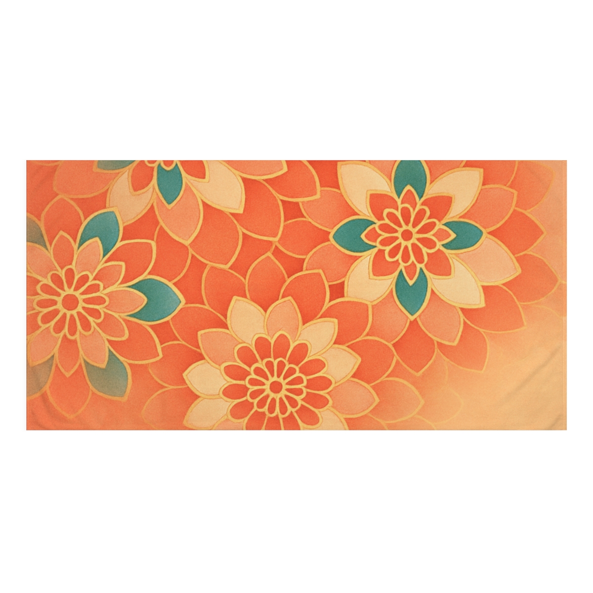 Petal Tessellation Mirage designer printed towels