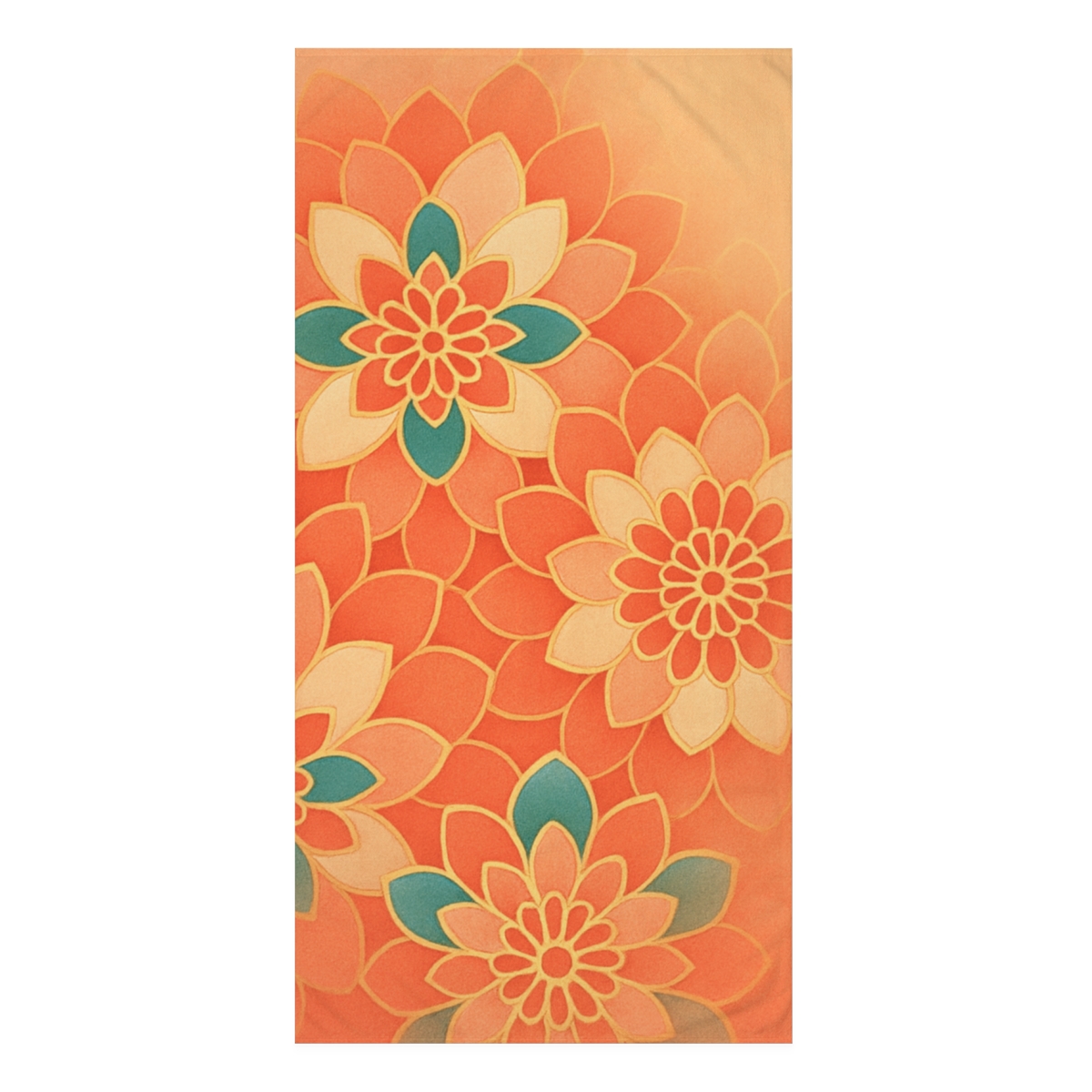Petal Tessellation Mirage designer printed towels