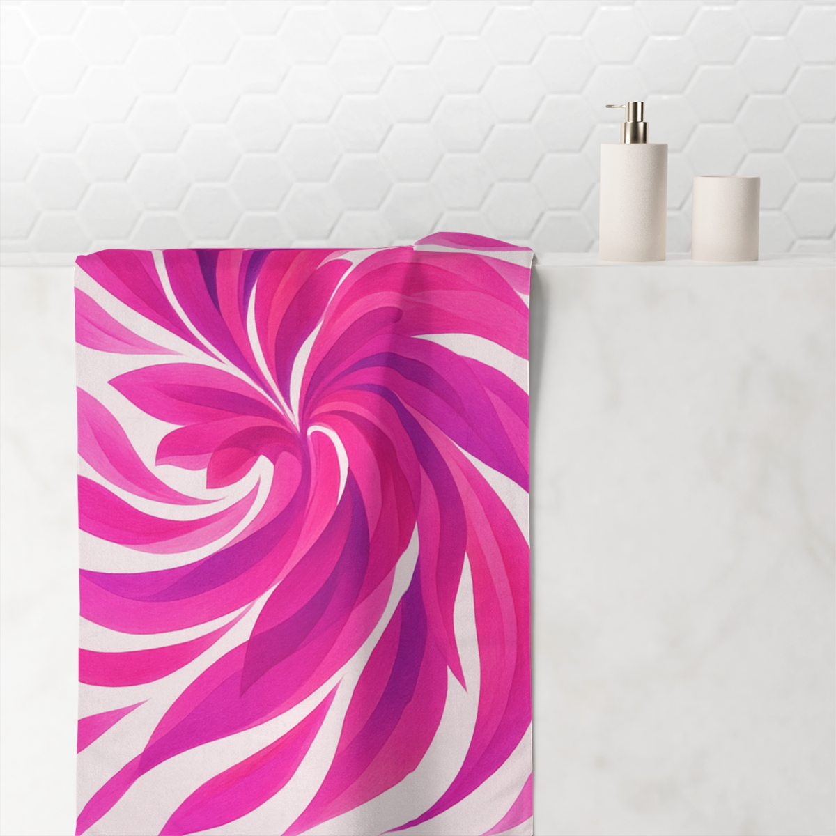 Petal Whirl stylish beach towels