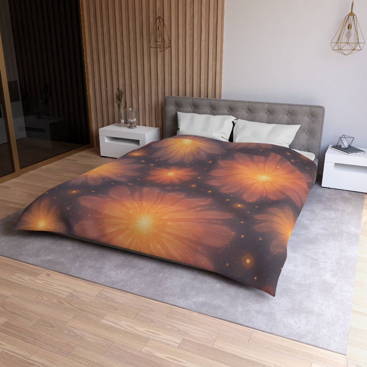 Photon Blossom Field duvets for gifts