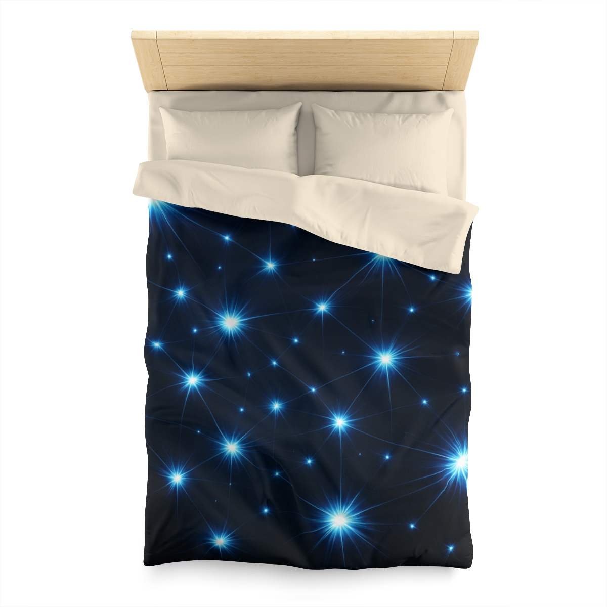 Photon Burst Constellation personalized bedding duvets