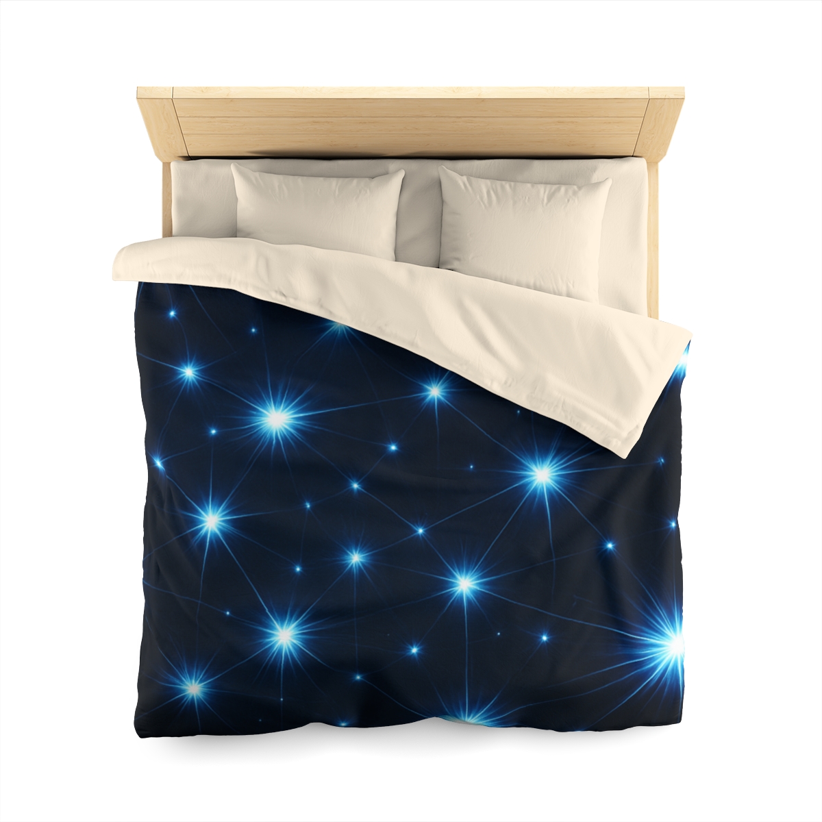 Photon Burst Constellation personalized bedding duvets