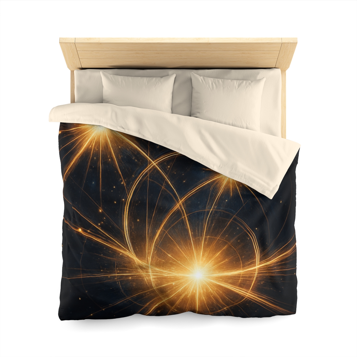 Photon Burst Constellation designer printed duvets