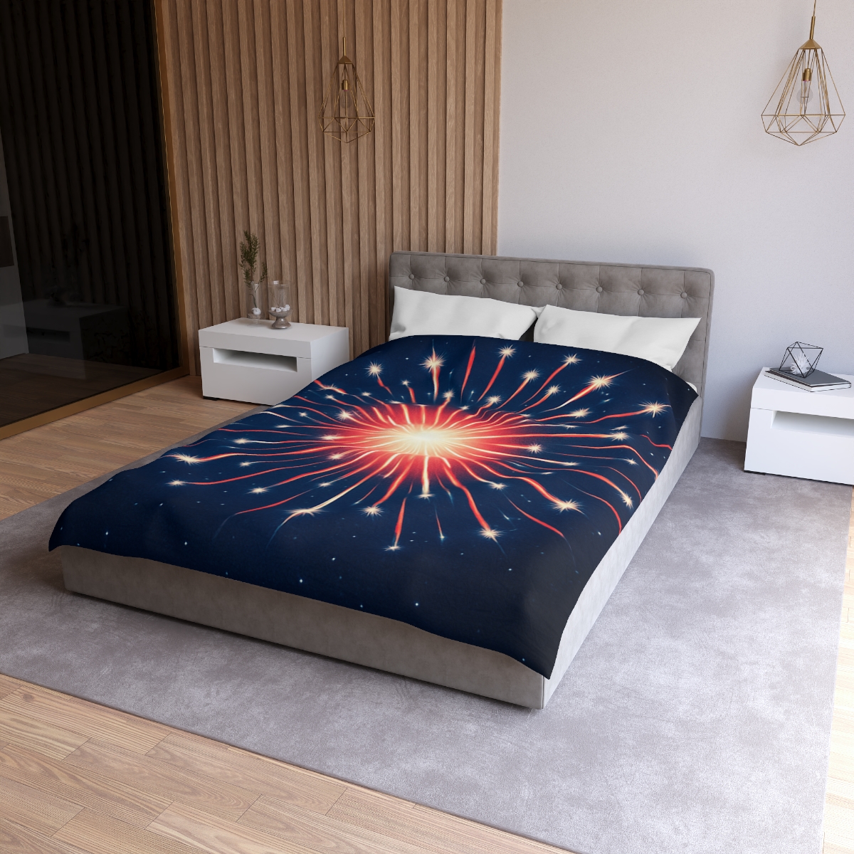 Photon Burst Constellation stylish duvet covers