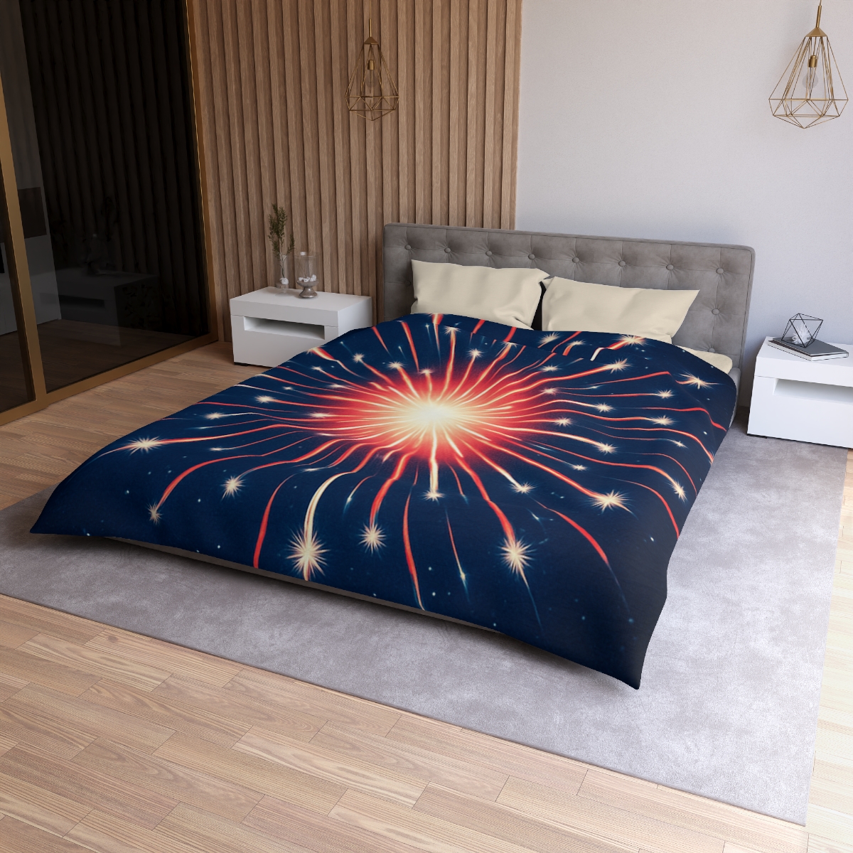 Photon Burst Constellation stylish duvet covers