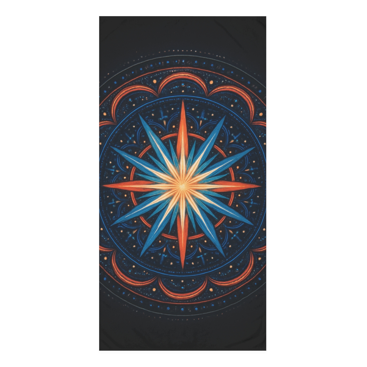 Photon Burst Mandala trendy hand towels