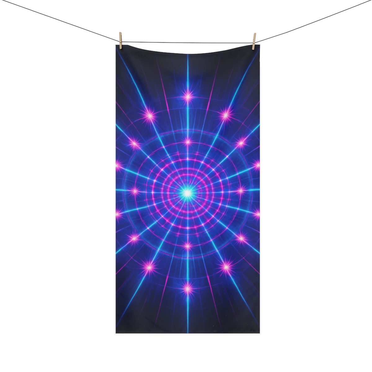 Photon Burst Mandala stylish beach towels