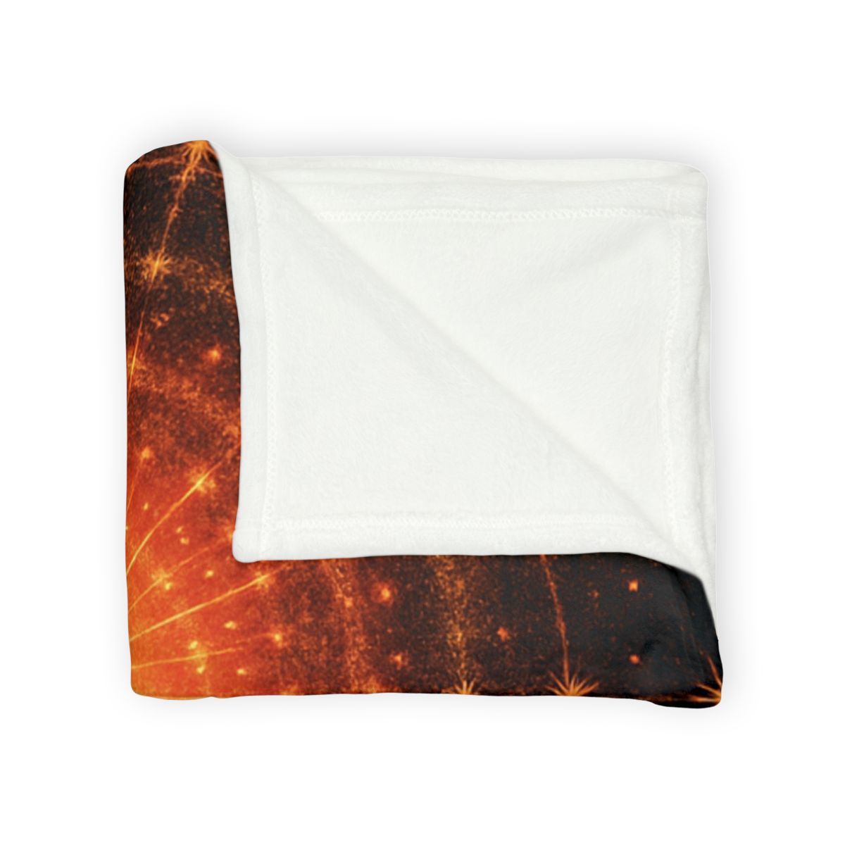 Photon Burst Mandala designer printed blankets