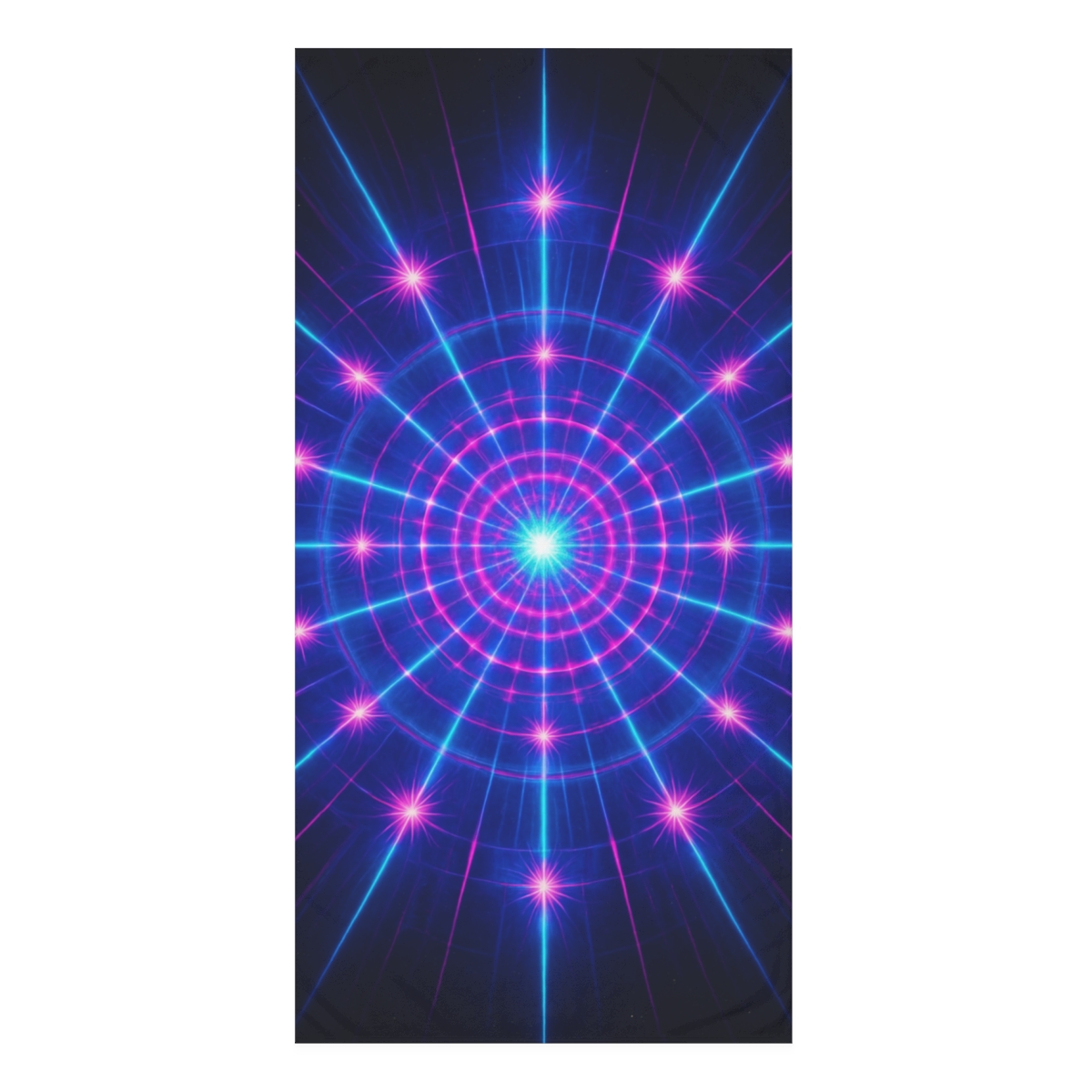 Photon Burst Mandala stylish beach towels