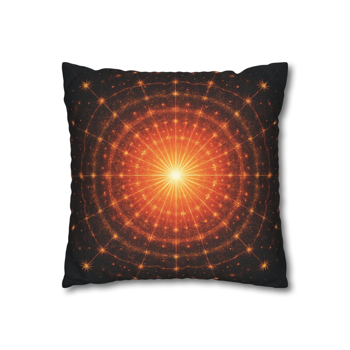 Photon Burst Mandala soft cotton pillow cases