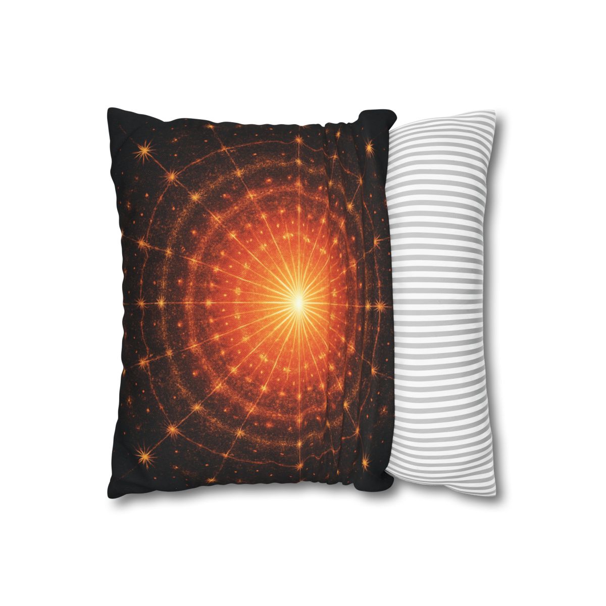 Photon Burst Mandala soft cotton pillow cases