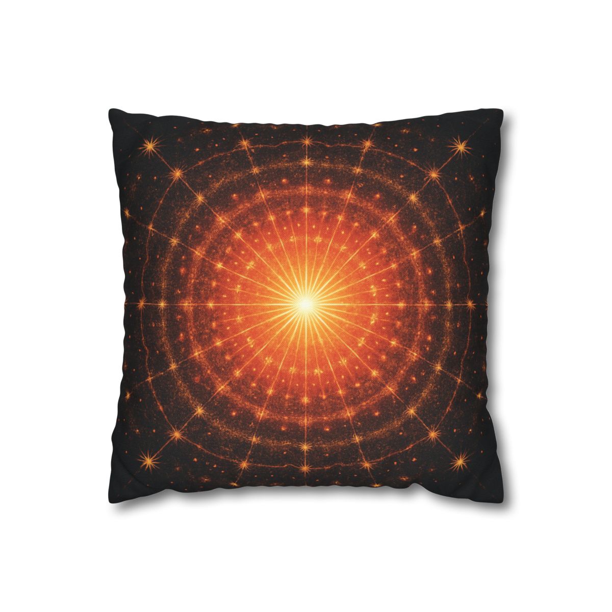 Photon Burst Mandala soft cotton pillow cases