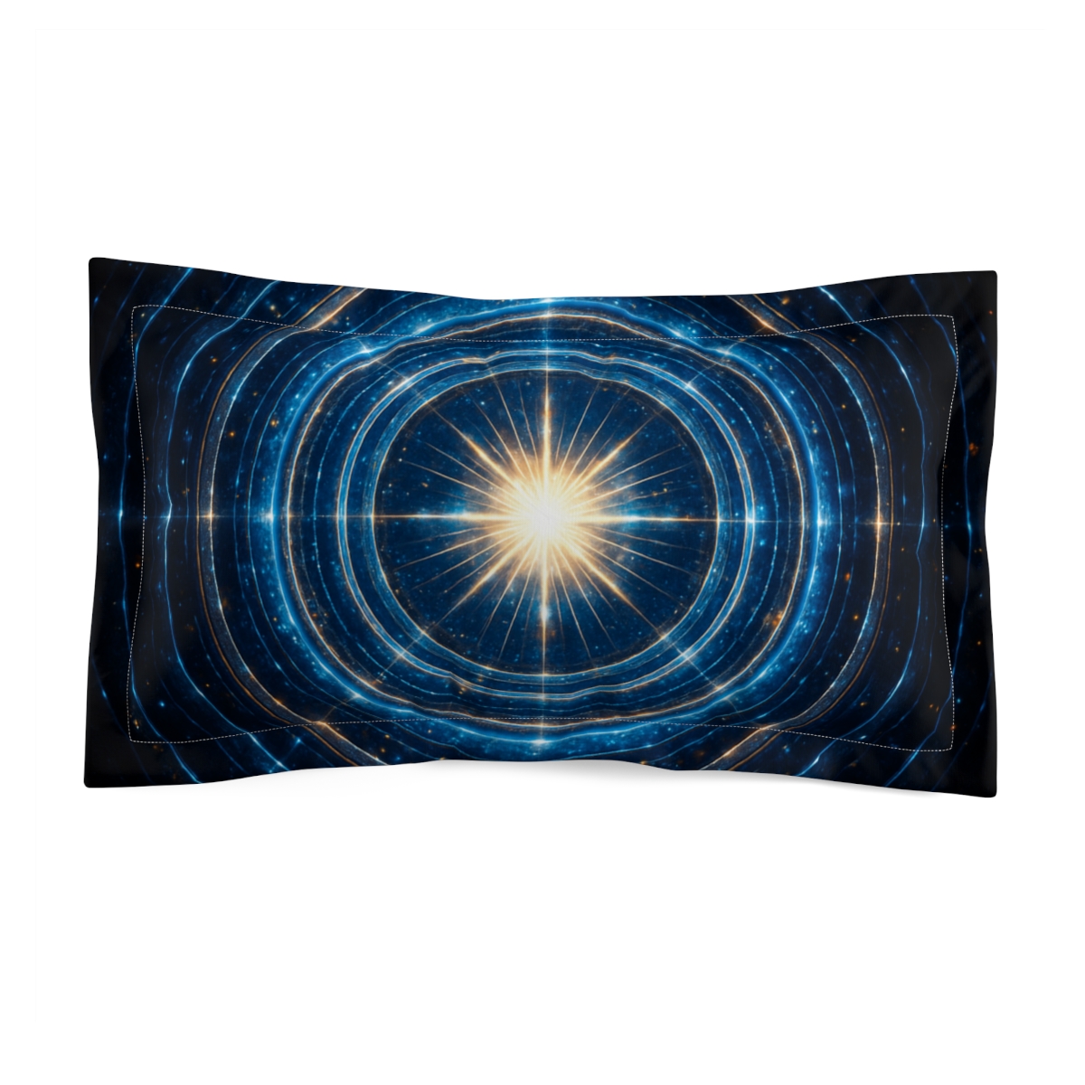 Photon Burst Mandala soft plush pillows