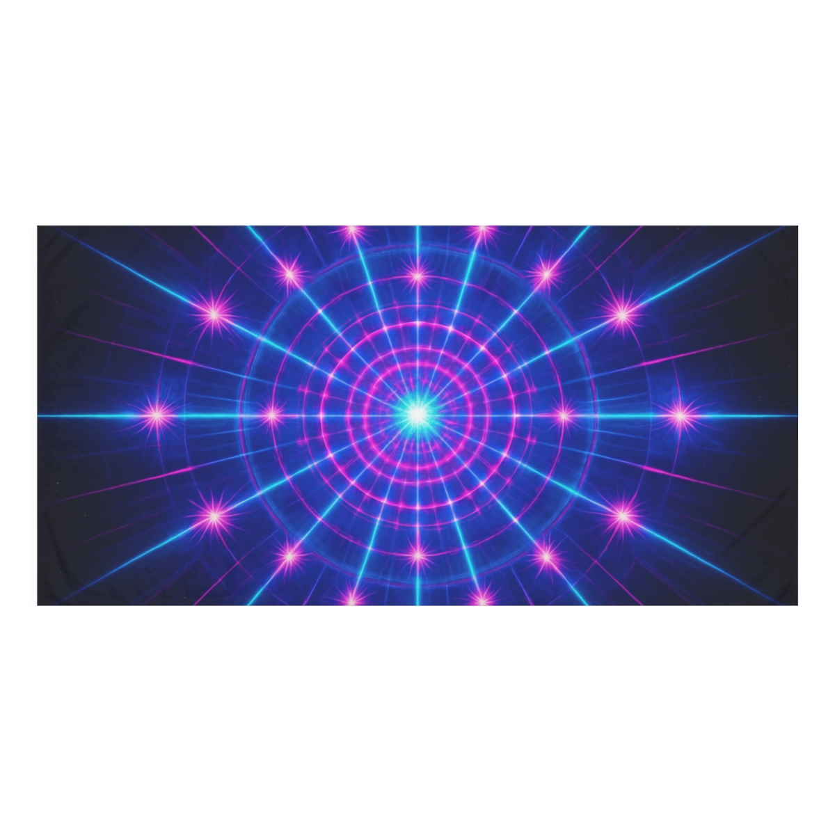 Photon Burst Mandala stylish beach towels