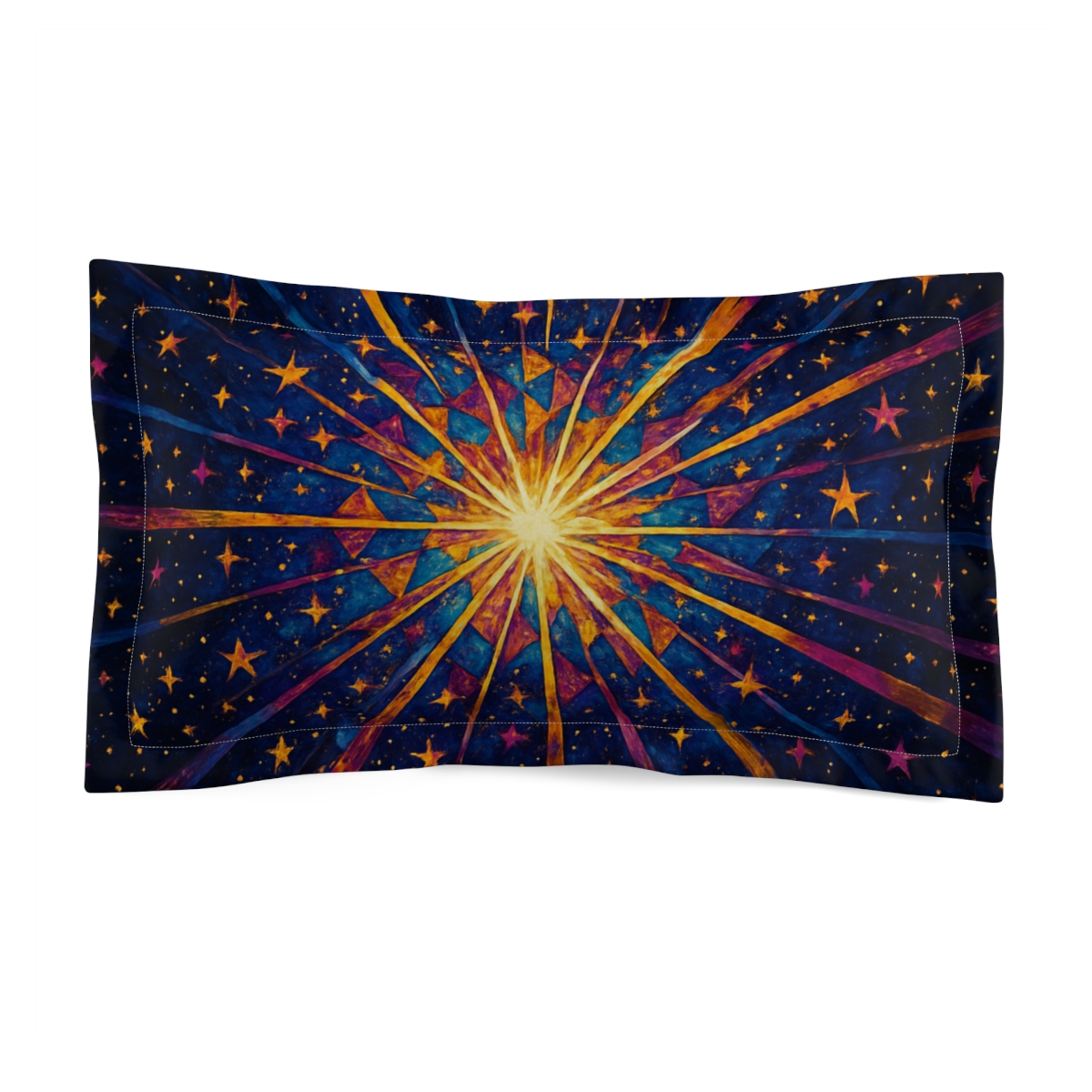 Photon Burst Mosaic soft plush pillows