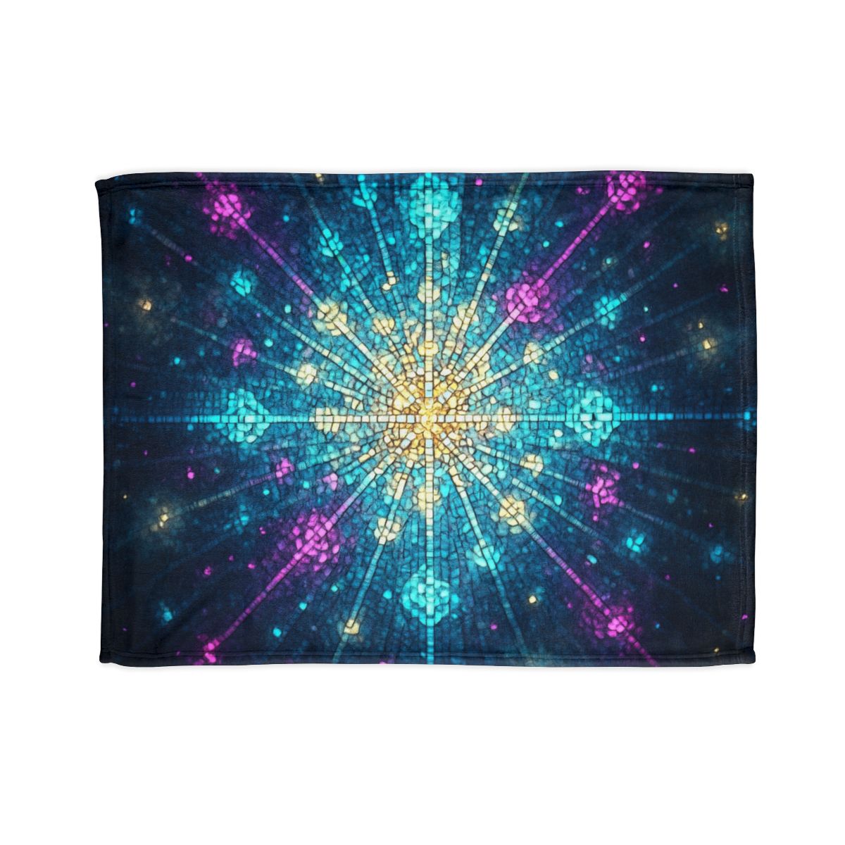 Photon Burst Mosaic trendy patterned blankets