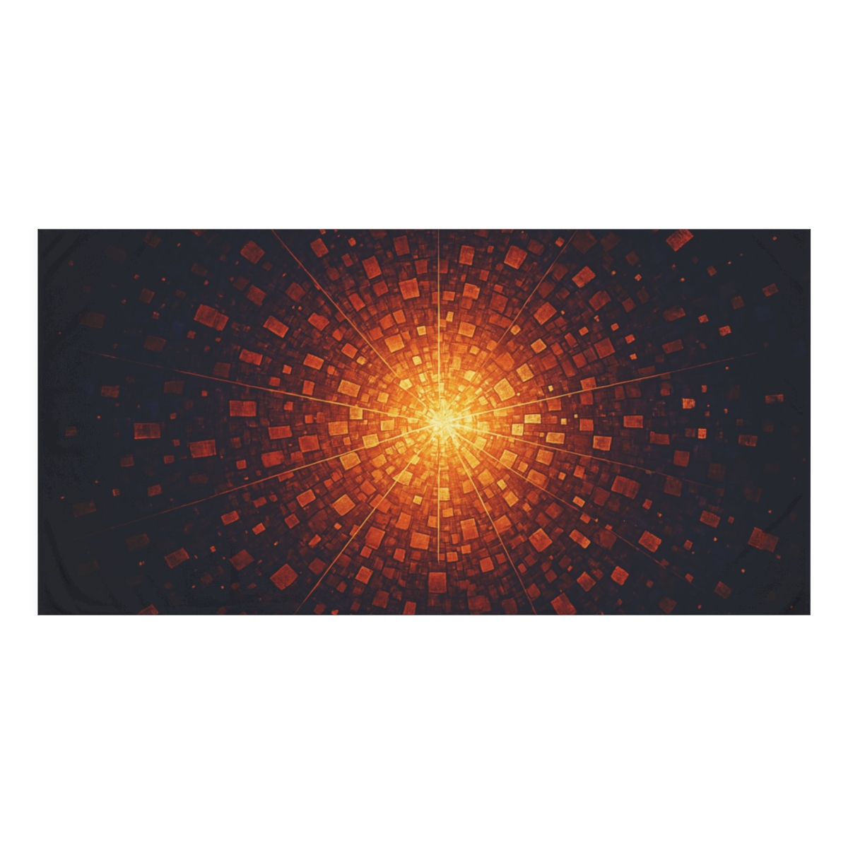 Photon Burst Mosaic decorative home towelscustom towels