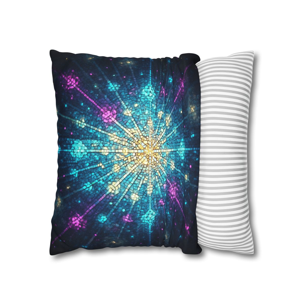 Photon Burst Mosaic designer print pillow cases
