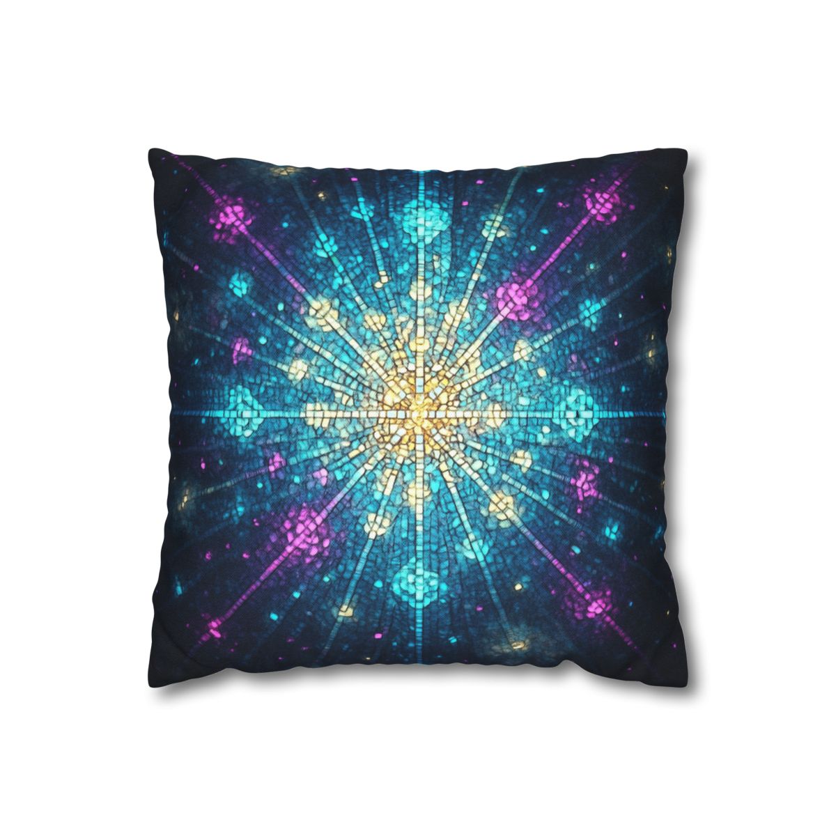 Photon Burst Mosaic designer print pillow cases