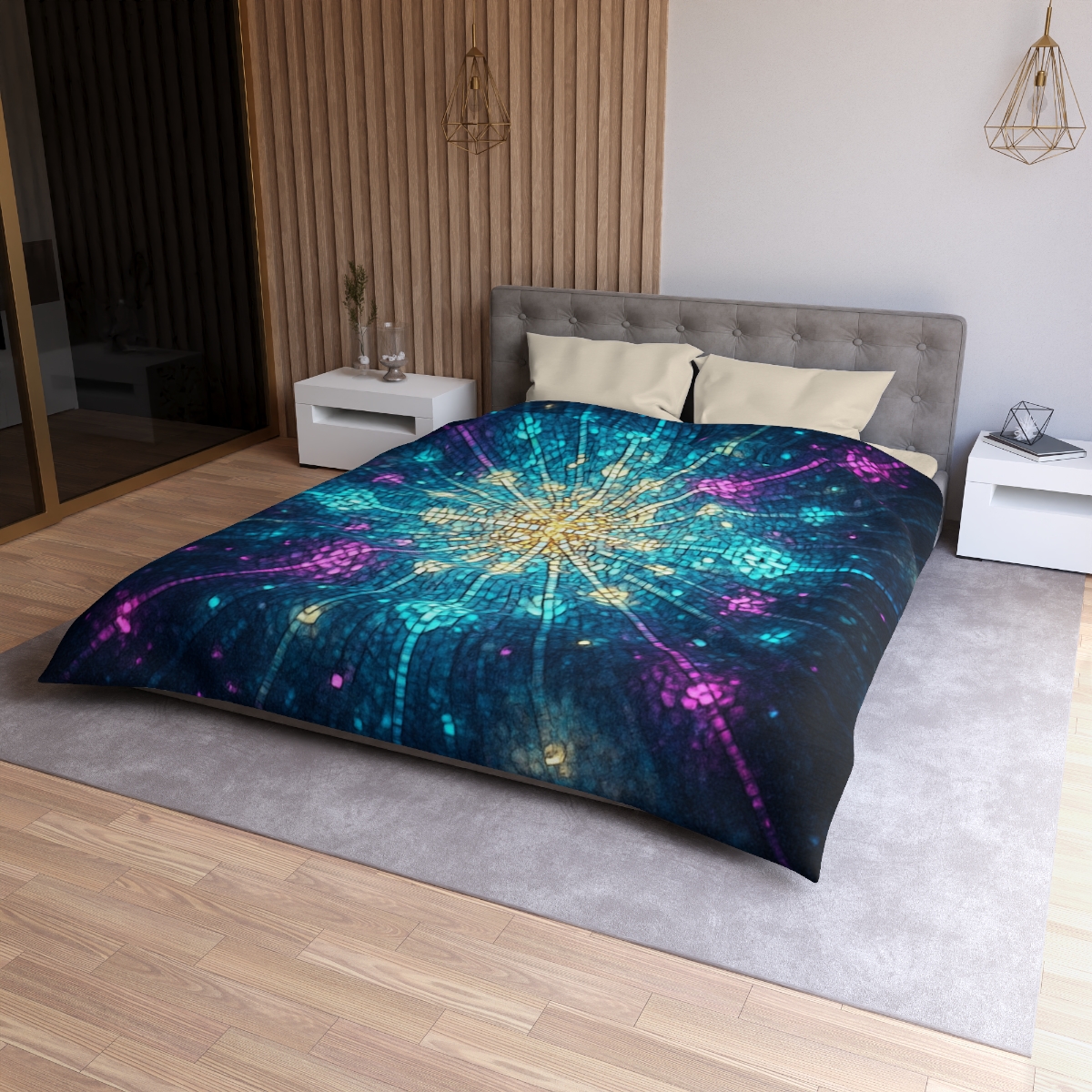 Photon Burst Mosaic soft comforter duvets