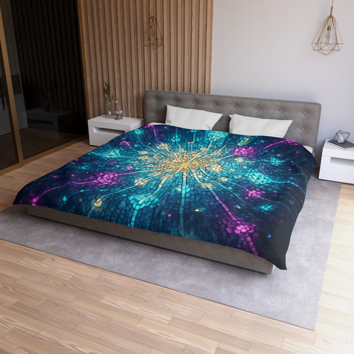 Photon Burst Mosaic soft comforter duvets