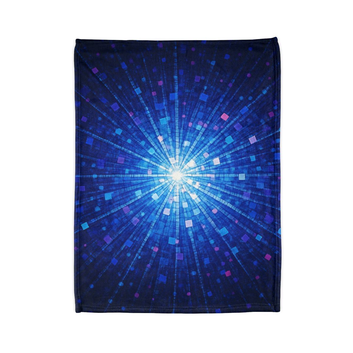 Photon Burst Mosaic stylish throw blankets