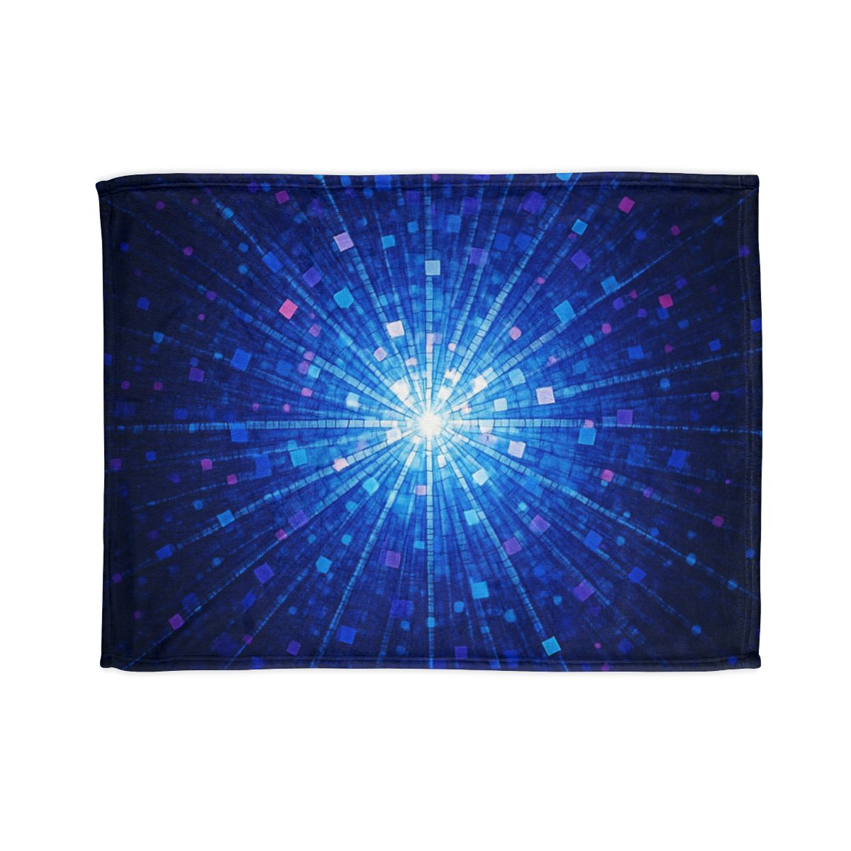 Photon Burst Mosaic stylish throw blankets