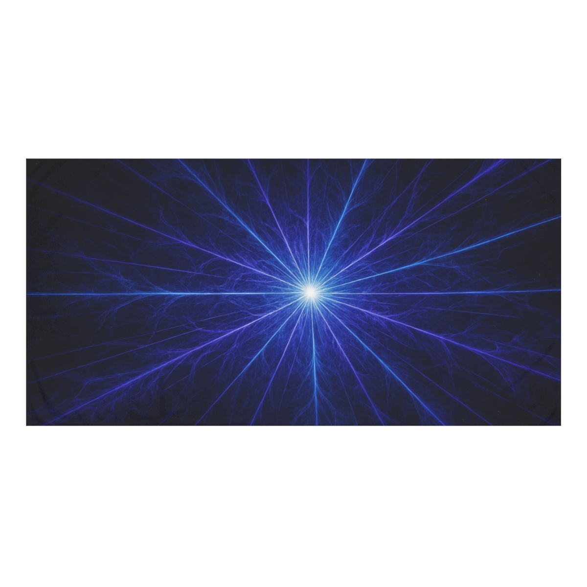 Photon Burst Tapestry designer printed towels