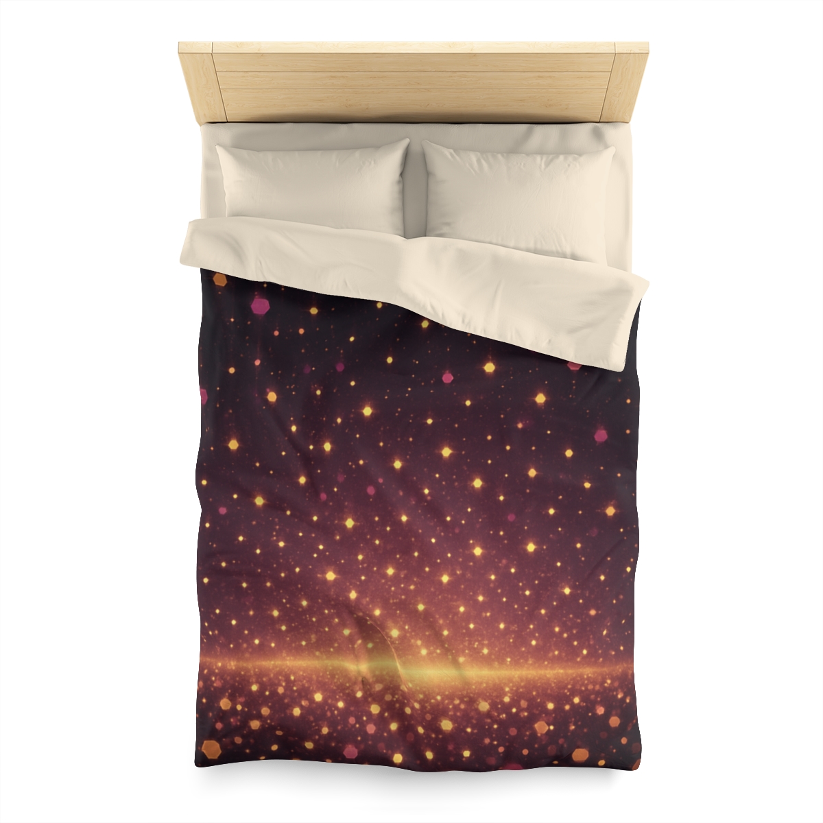 Photon Rain Mosaic designer printed duvets