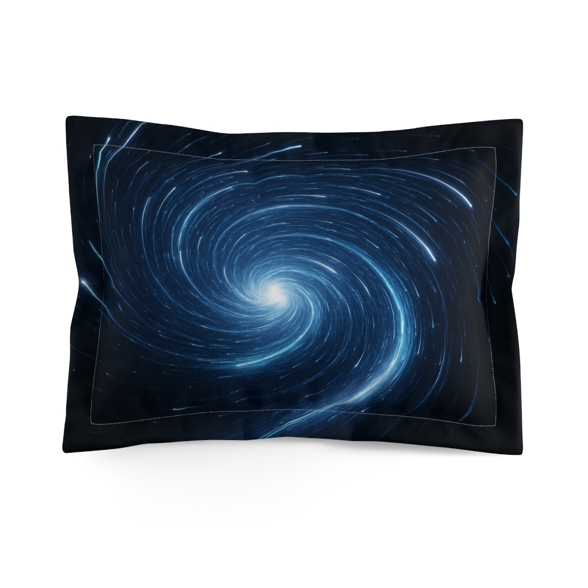 Photon Rain Spiral designer printed pillows