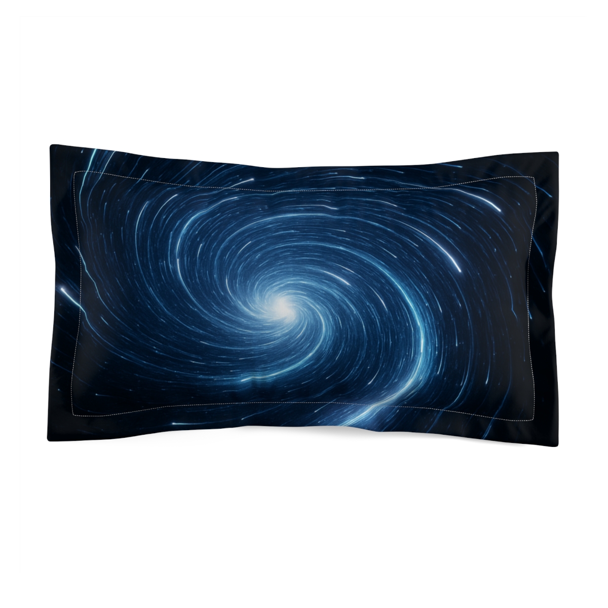 Photon Rain Spiral designer printed pillows