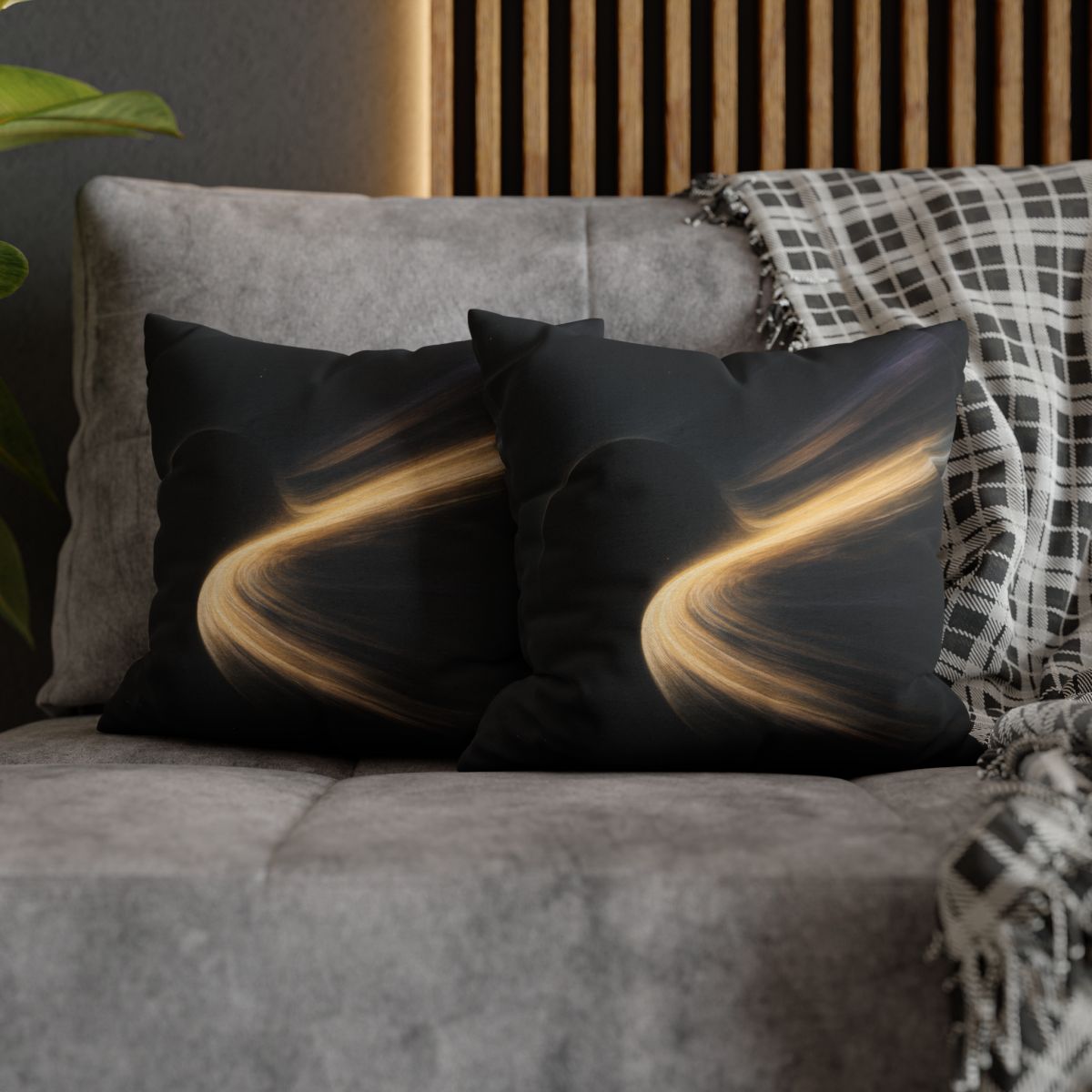 Photon River Lens designer print pillow cases