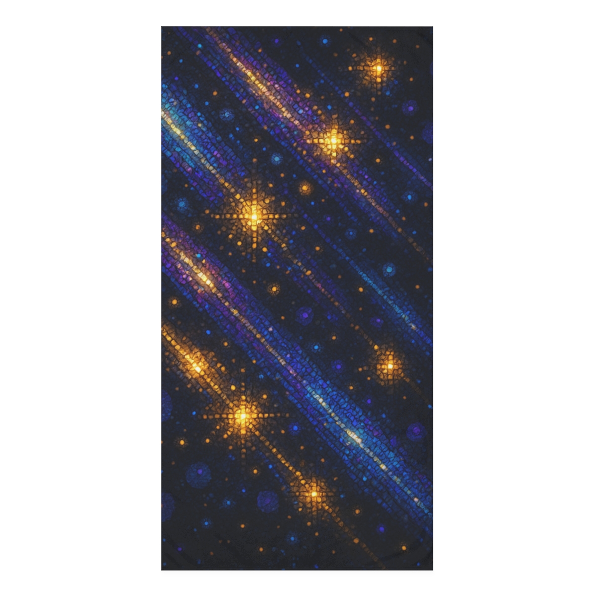 Photon Shower Mosaic designer printed towels