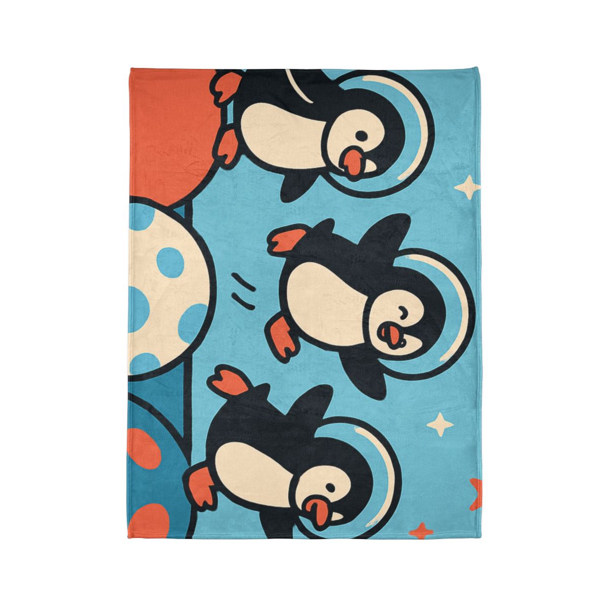 Planet Hopper Penguins custom blankets