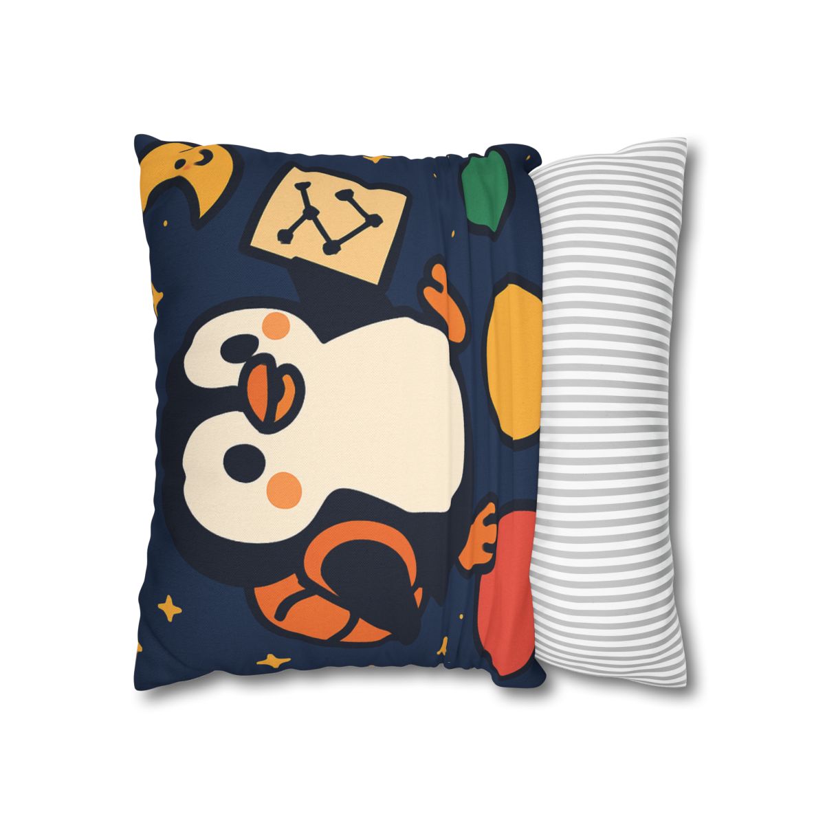 Planet Hopping Penguin Explorer comfortable bedding pillow covers