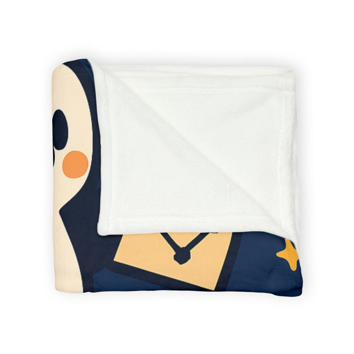Planet Hopping Penguin Explorer designer printed blankets