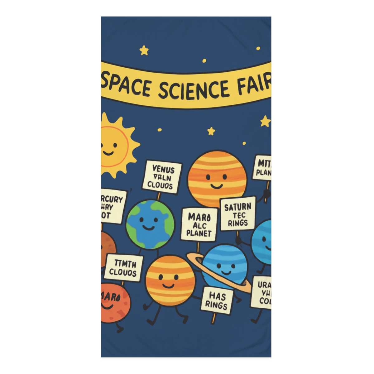 Planet Parade Science Fair custom towels