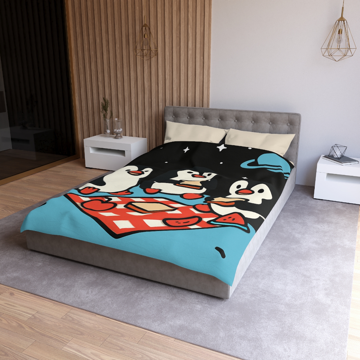 Planet Picnic Penguins soft comforter duvets