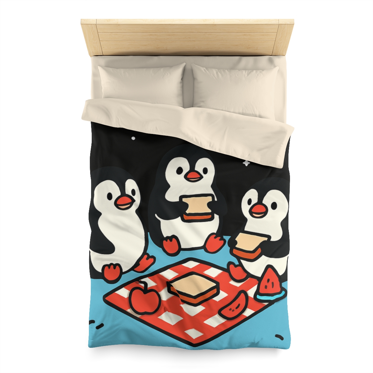 Planet Picnic Penguins soft comforter duvets
