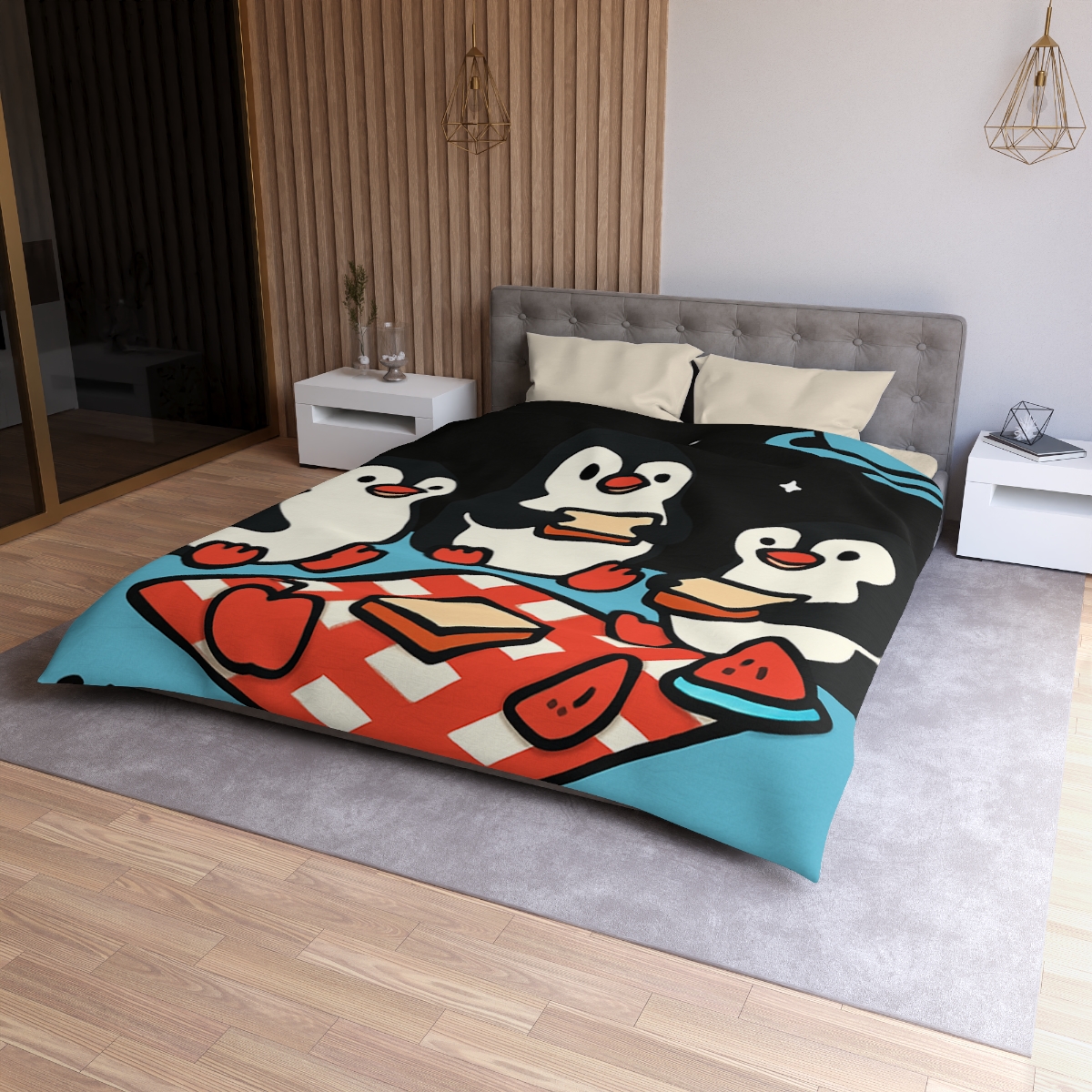 Planet Picnic Penguins soft comforter duvets