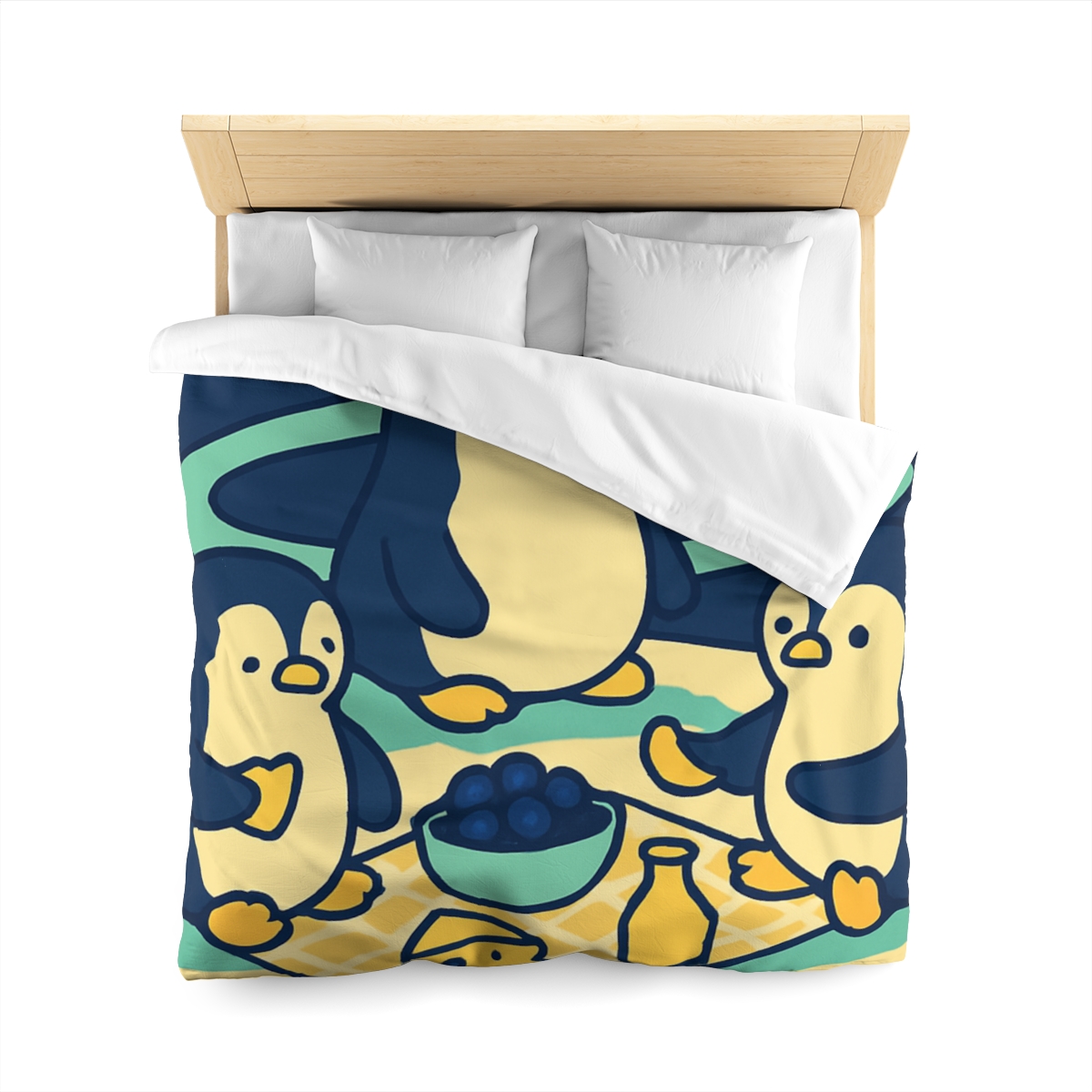 Planet Picnic Penguins stylish duvet covers